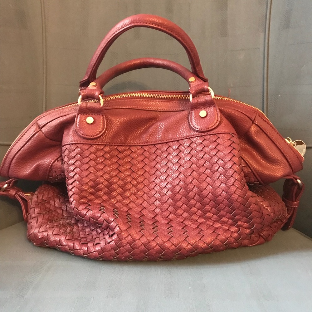 Deux lux Wine colored over sized bag
